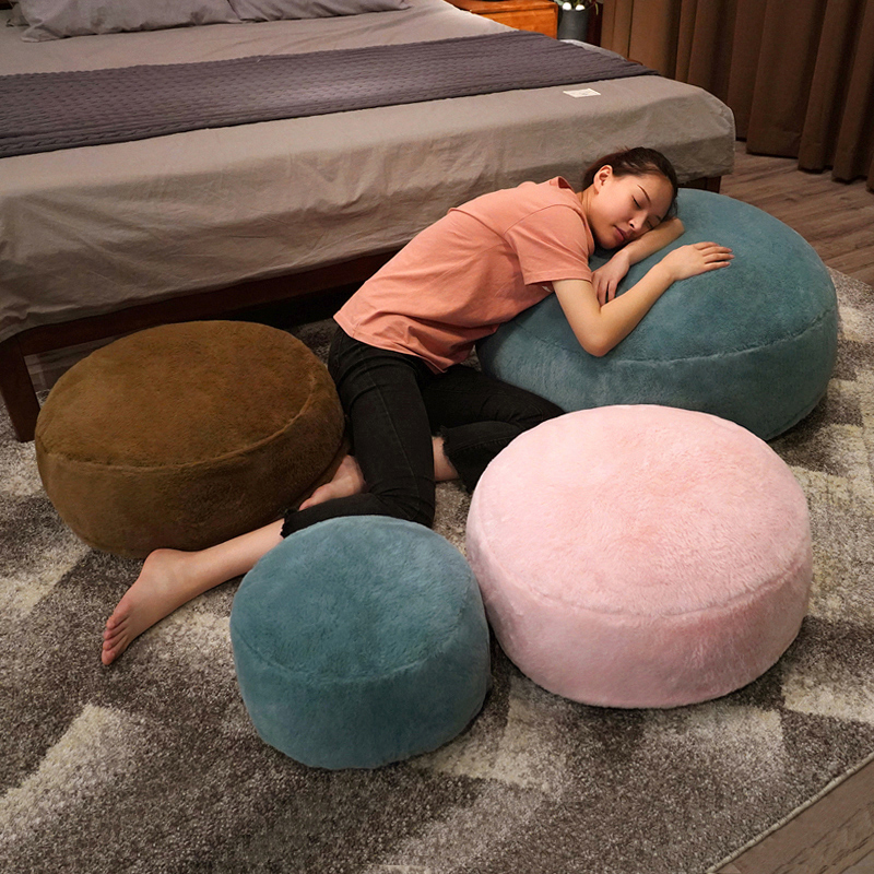 Japanese round futon seat cushion tatami mat bay window floor living room floor lazy removable washing bedroom thickened