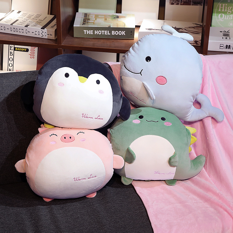 Cartoon pillow quilt dual-purpose hand cushion car Office blanket three-in-one nap artifact pillow cute