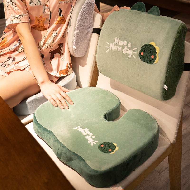 Memory cotton butt cushion chair fart cushion?Chair cushion Sub-care back cushion backrest integrated in office for a long time