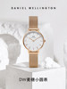 Dw Watch for Women Petite Series Wheat Strap Small Round Watch Ladies' Flowing Gold Watch Compact Dial 24mm