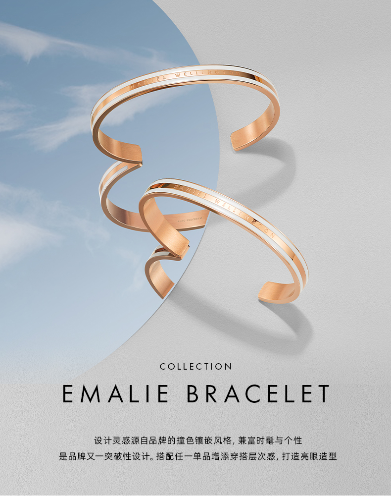 DW丹尼尔·惠灵顿 Bracelet 手镯 开口轻奢双色进口手环 290元顺丰包邮 值值值-买手聚集的地方