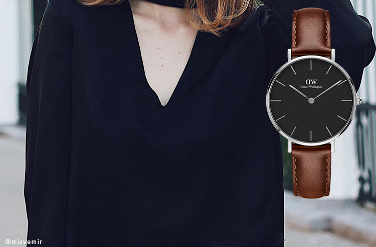 Часы Европа dw手表女 petite系列简约皮带款石英表女士手表32mm Daniel wellington