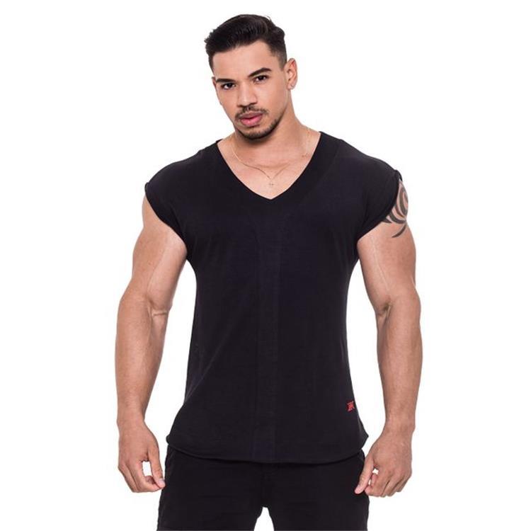 Cơ bắp mới anh trai thể dục t-shirt chạy vest thể thao ngoài trời khô nhanh nam cổ tròn không tay vest mùa hè áo thể thao có cổ