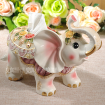 European style fortune like ceramic paper towel box napkin box box tea table ornaments home accessories wedding gifts