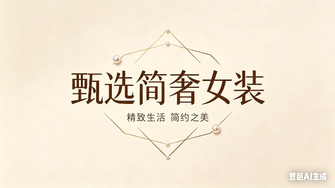 甄选  简奢女装的LOGO