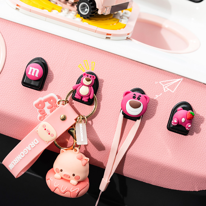 Car hook Car front passenger car hook Cartoon cute multi-function storage supplies small hook