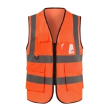 Летний светоотражающий безопасный жилет для работы, с печатью вашего логотипа