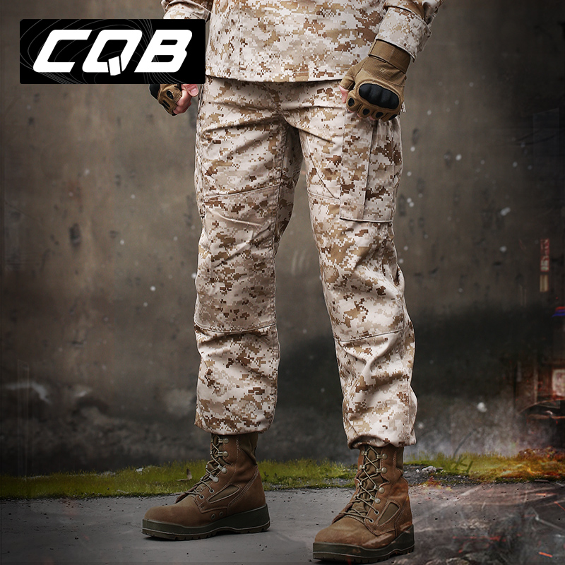 CQB men's outdoor camouflage pants Desert digital camouflage pants Spring and Autumn special tactical pants casual pants men