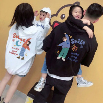 Parent-child clothing autumn sweatshirts spring and autumn styles for a family of three and four family clothing autumn and winter mother-daughter clothing