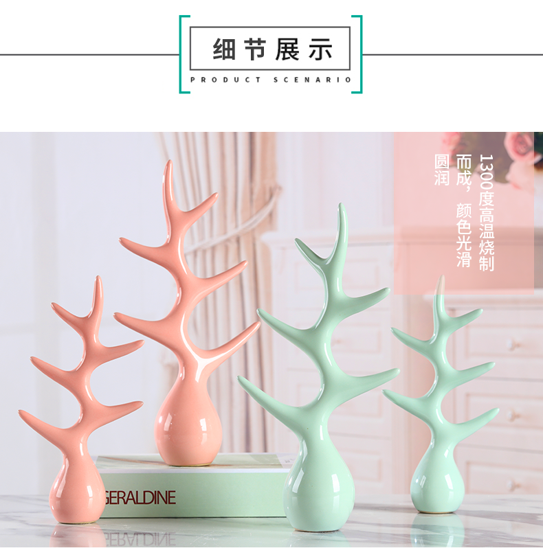 Creative small place I and contracted household ceramic wine of new home sitting room decoration decoration, lovely tree ornament