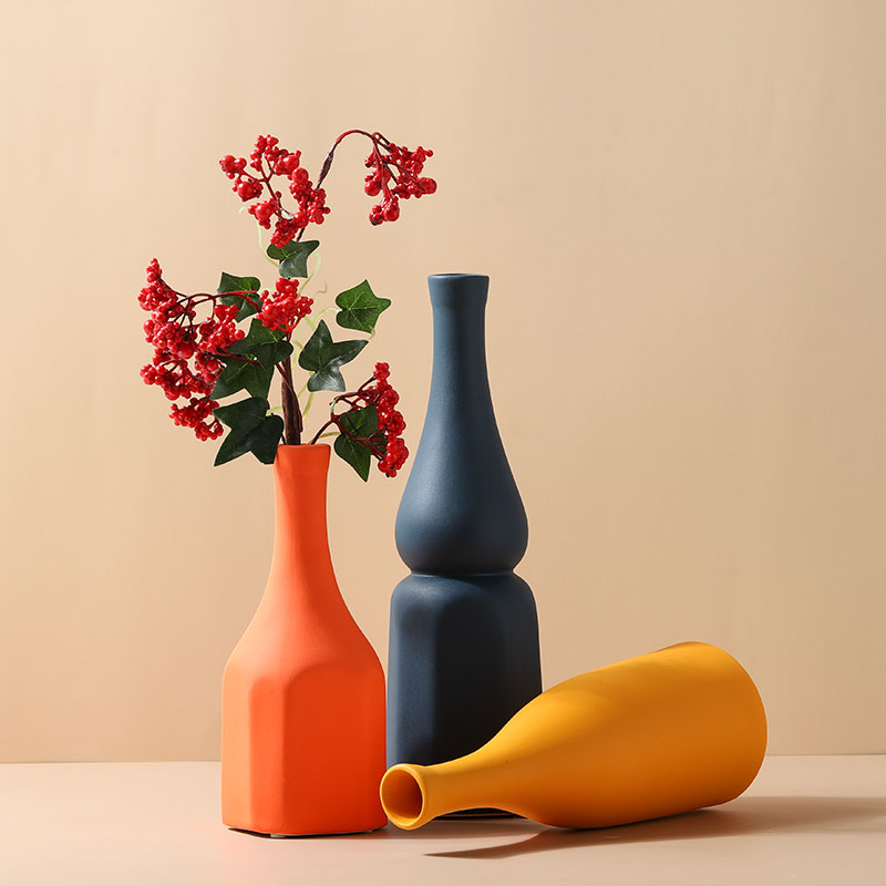 Nordic light much creative contracted morandi ceramic flower arranging floret bottle living room table dried flowers all over the sky star furnishing articles