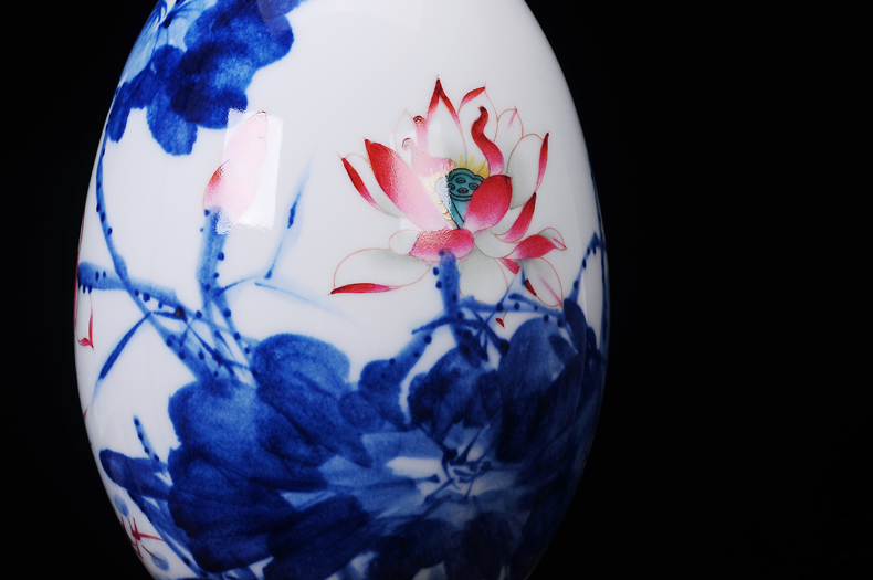 Jingdezhen ceramic hand - made porcelain vase household adornment creative furnishing articles sitting room handicraft porcelain decoration