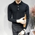 Áo len nam mùa thu mới phiên bản Hàn Quốc của áo len mỏng Áo len nam trẻ trung đẹp trai áo sơ mi POLO áo oversize nam Hàng dệt kim