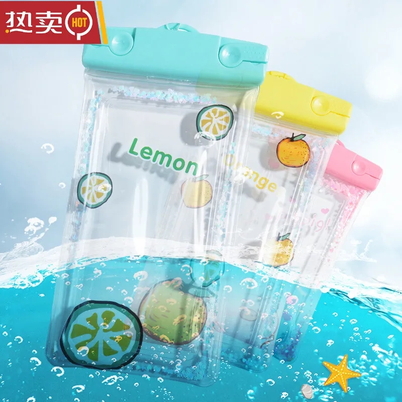 Mobile phone waterproof bag three-dimensional cartoon sealed semi-transparent pvc mobile phone touch screen shot cute cartoon mobile phone waterproof bag