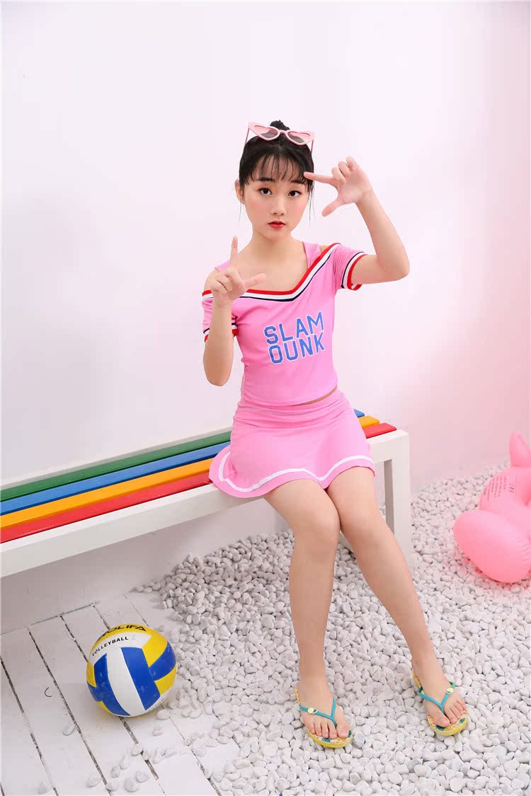 Đồ bơi trẻ em 1906 big boy chẻ váy bé gái 10-14 tuổi 2019 đồ bơi bé gái thể thao - Bộ đồ bơi của Kid đồ bơi cho bé sơ sinh