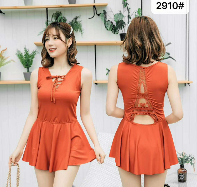 Sexy swimsuit women 2910 covered with slim and slim fit sunscreen swimwear to woo back 2019 swimsuit