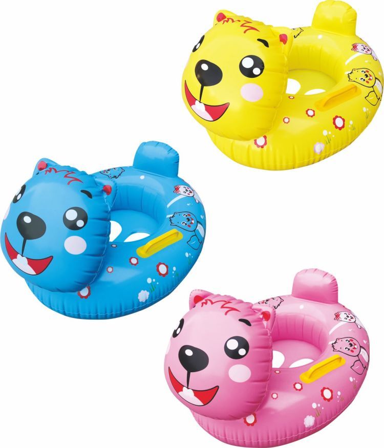 Trẻ em dễ thương vòng bơi nhà máy trực tiếp động vật thuyền inflatable vòng bơi trẻ em inflatable vòng ghế mũ bơi