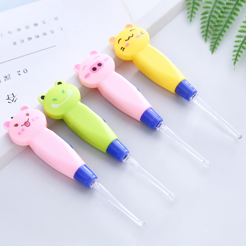 Luminous ear digging spoon Children's ear digging artifact Baby ear digging ear picking tool set Ear digging spoon with light Adult