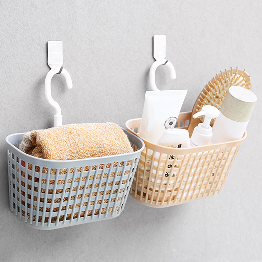 Bathroom draining hanging basket Makeup Room Wall-hanging Containing basket Hanging Bath small basket Debris Containing Basket Plastic Basket