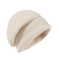 2023 new autumn and winter knitted hats warm loose fashionable and high-end woolen hats for women with big heads and piles of hats