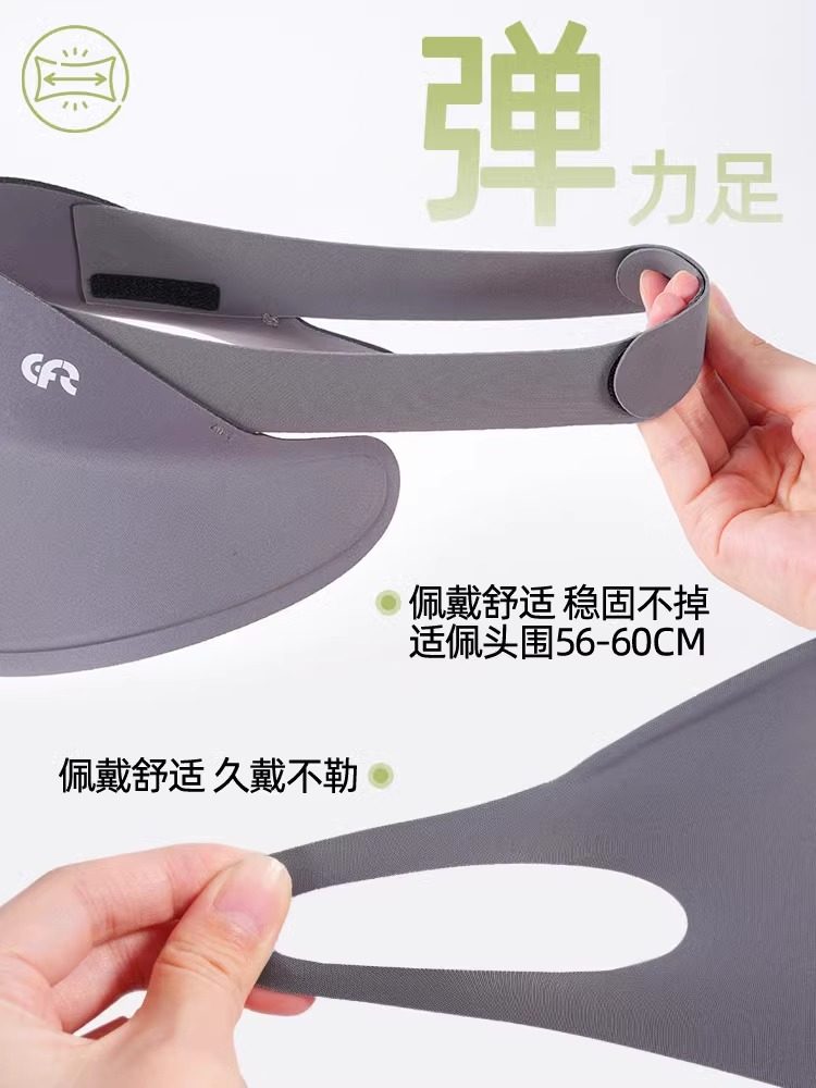 Full Face Sun Protection Mask Hat with Integrated Neck Protection, Uv Protection Mask for Women, Sunshade, Face Cover, Ice Silk Facekini