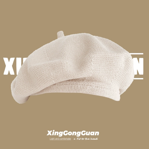 Черный демисезонный брендовый берет, японская трикотажная шапка, популярно в интернете