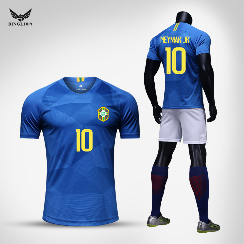 neymar blue brazil jersey