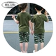 Bé trai mùa hè trẻ em ngụy trang phù hợp với bé trai đồng phục quân sự ngắn tay trang phục mẫu giáo học sinh tiểu học huấn luyện quân sự cô gái - Trang phục