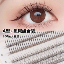 Yiyan Nai false eyelashes fairy eyelashes mixed fish tail fairy hair a type single cluster grafted nature Yu Shuxin