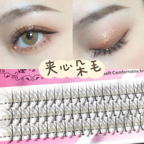 Barbie sandwich hair false eyelashes single cluster grafted eyelashes beginner simulation super soft planting eyelashes