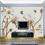 Телевизионный фон стены обои гостиная 3D обои атмосферные фильмы телевизор Телевизионное украшение стены бесшовная стена 5d Трехмерная шишка роспись