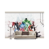 Обои на обои граффити мультфильм детская комната обои мальчики личные творческие отели