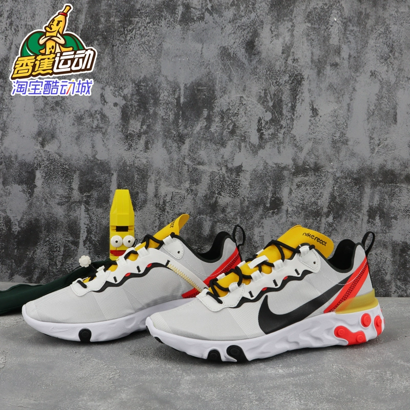 Giày chạy bộ thể thao nhẹ Nike NIKE REACT ELEMENT 55 Takahashi Shield BQ6166 102 - Giày chạy bộ