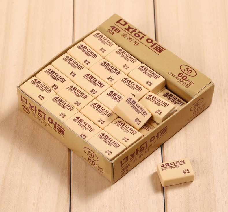 Wholesale Korean 4B Art Eraser 50A Drawing Children Primary School School Supplies Examination Pencil