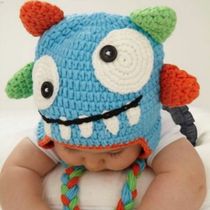 Hair Thread Crochet Knitted Hat Monster Child Care Ear Cap Electronic diagrams
