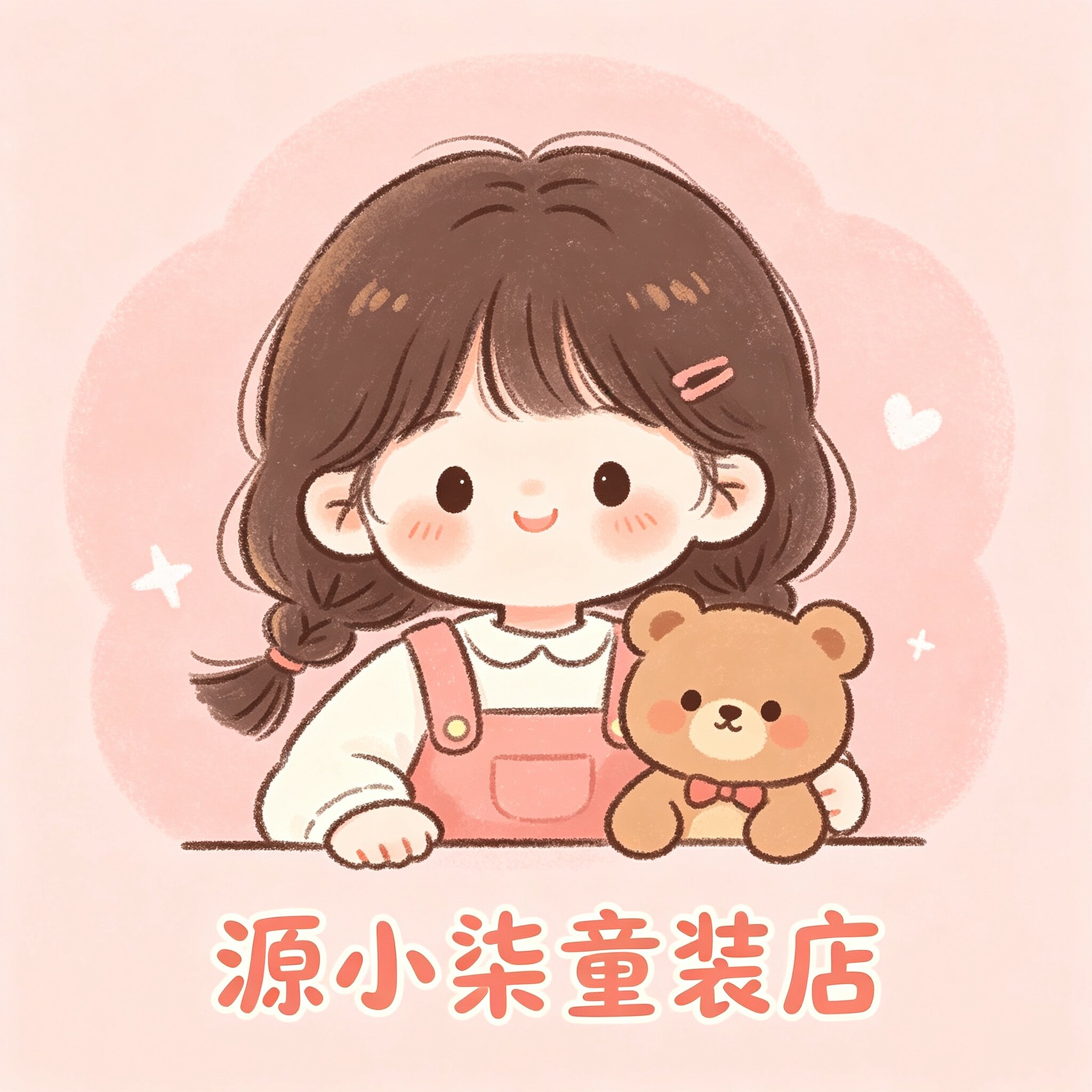 源小柒童装店的LOGO