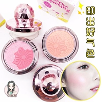 Thái Lan Mistine seal blush hai màu hoa rouge pearlescent nổi bật kéo dài mạng rung đỏ với xác thực phấn má clio