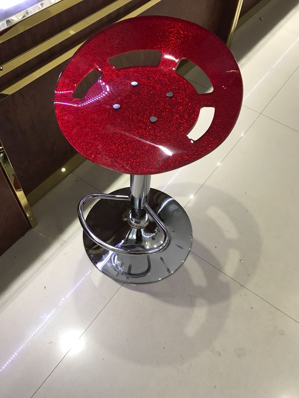 2 Kiakhli bar chairs four-hole reception chair front desk cash register chair business hall counter chair high stool