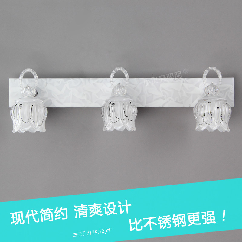 Mirror front light led bathroom washroom modern minimalist makeup bench lamp waterproof anti-atomization makeup room Nordic mirror lamp