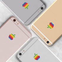 SkinAT for iPhone Logo Protective Film iPhone11 12 Pro logo Rainbow Film XR