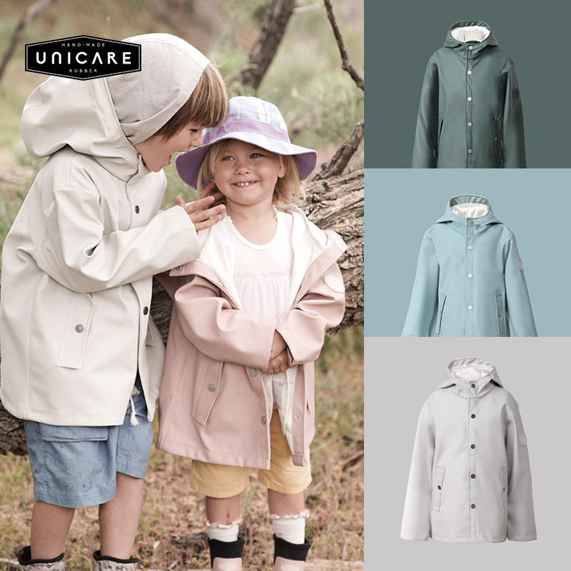 UNICARE Kids Raincoat Men baby poncho Kids Kindergarten Student Waterproof Jacket Spring and Summer Renewed