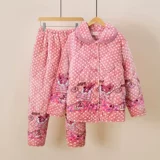 Зимняя стеганая фланелевая бархатная флисовая пижама, зимний удерживающий тепло мультяшный комплект, увеличенная толщина