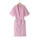 Полотенце, розовый банный халат, короткий рукав