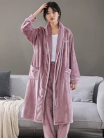 Светлый фиолетовый DL Женский халат+брюки