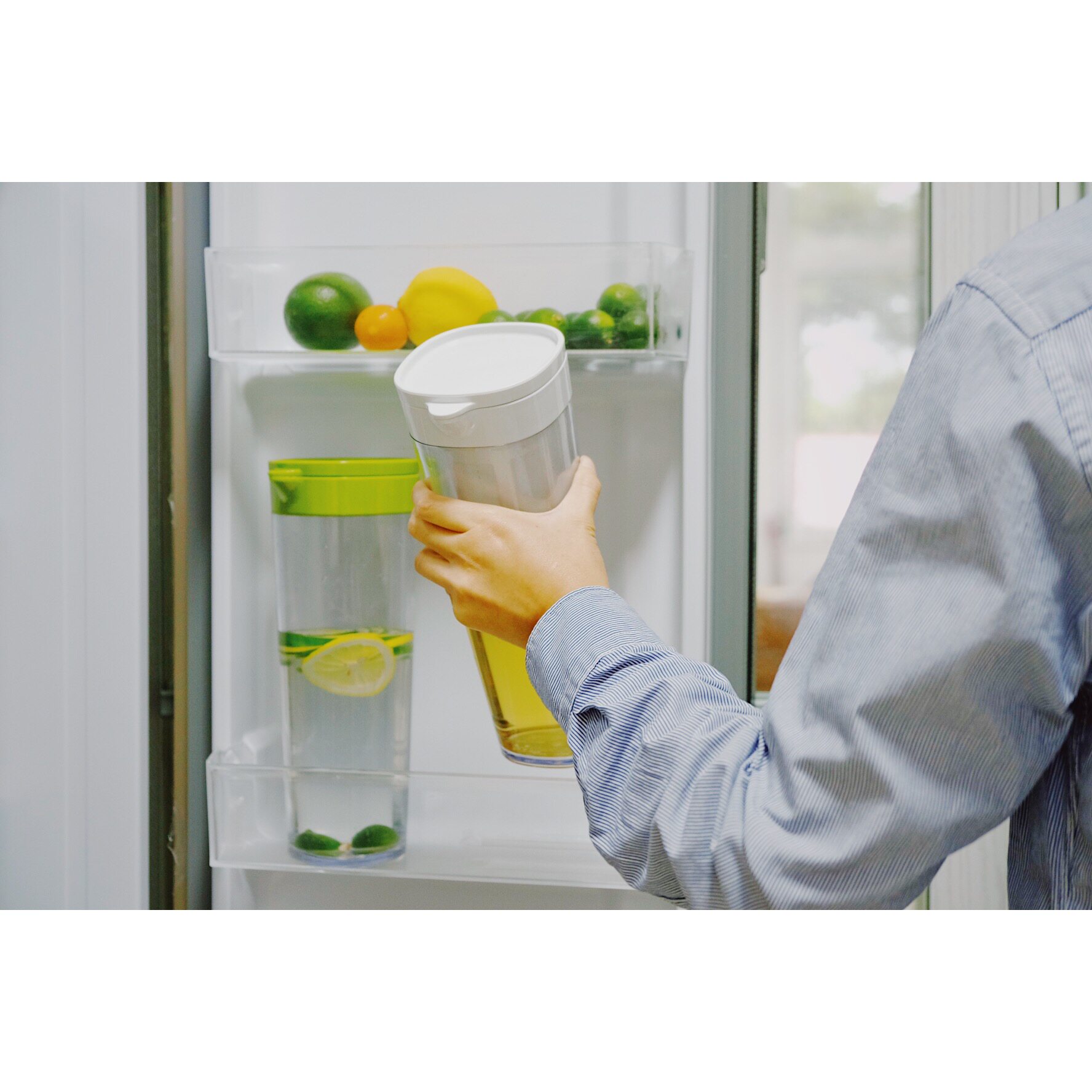 asvel day type strainer cold water jug flower fruit boiling water teapot cold-extraction pot all season constant drinking water pot