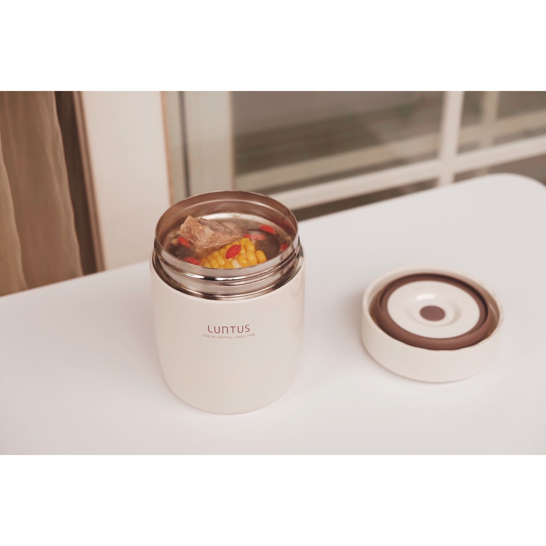 Japan ASVEL stewed beaker Japanese adult stewed porridge bucket Children smoldering pot soup pot Student with rice insulation bento box