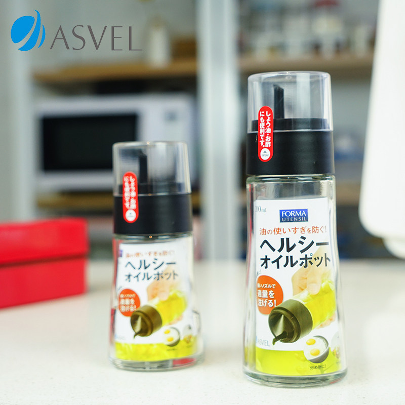 Japan ASVEL GLASS OIL POT SOY SAUCE BOTTLE VINEGAR BOTTLED SESAME OIL BOTTLE OIL TANK DOMESTIC SEASONINGS SAUCE KITCHEN OIL BOTTLE
