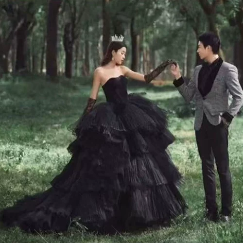 Черный ретро дорожный топ без лямок для влюбленных, коллекция 2022, реквизит для фотографии