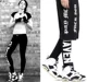 Quần short hip hop quần dài chạy quần nam bóng rổ xà cạp giả hai bàn chân nhỏ thể thao phù hợp với nam giới