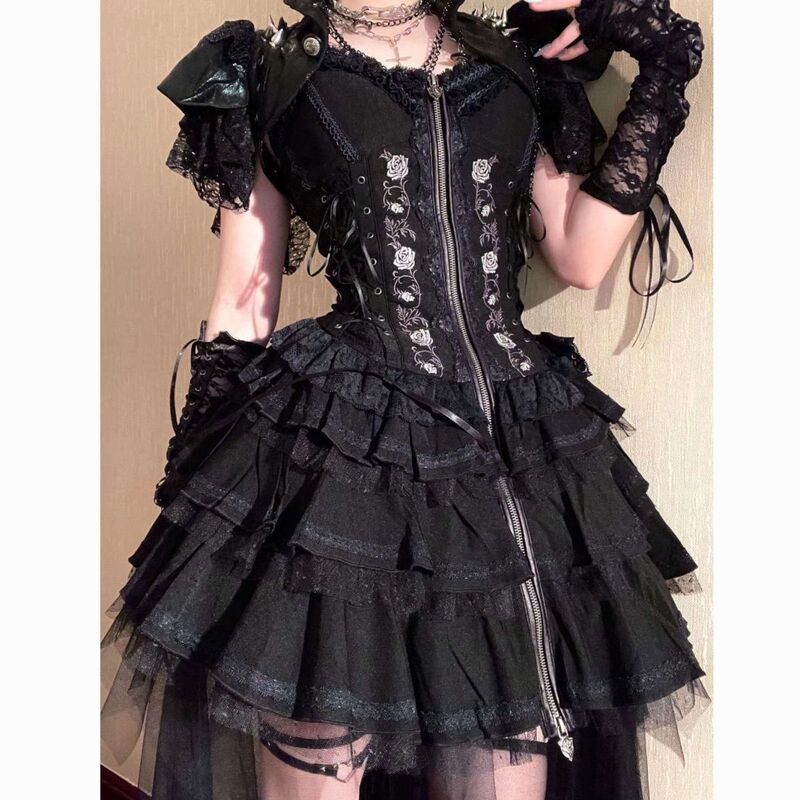 In Stock Ozz Summer Rose Lolita Classic Jsk Gothic Dark Spicy Girl Lolita Dress Original Authentic Product